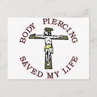 Jezus "Body Piercing" Briefkaart