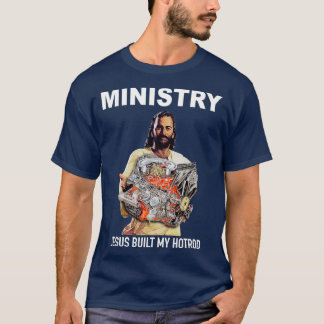 Jezus bouwde mijn hotrod t-shirt
