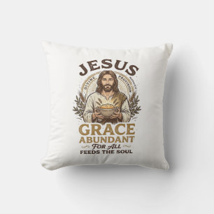 Jezus Bowling Vintage T-shirt Christelijk Grafisch Kussen
