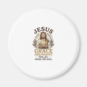 Jezus Bowling Vintage T-shirt Christelijk Grafisch Magneet