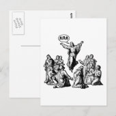 Jezus BRB lol shirt Briefkaart (Voorkant / Achterkant)