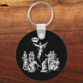 Jezus BRB lol shirt Sleutelhanger (Voorkant)