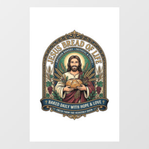 Jezus Brood Des Levens Jezus Brood Des Levens Bakk Raamsticker