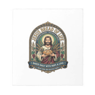 Jezus Brood Van Leven Jezus Brood Leven Bakkerij C Notitieblok
