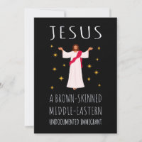 Jezus Bruine huid Kleurloze illegale immigrant I