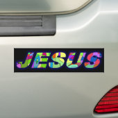 Jezus bumper sticker (Op auto)