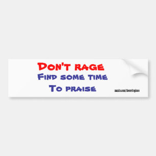 Jezus bumper stickers - geen woede