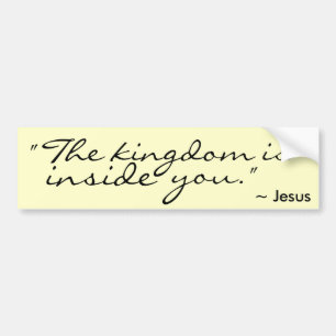 Jezus bumpersticker