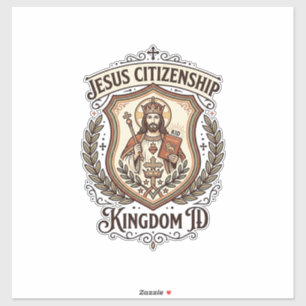  Jezus Burgerskap Koninkrijk ID Jezus Burgerskap V Sticker