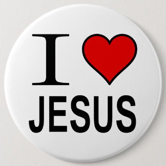 Jezus Button Jezus geschenken Ik hou van Jesus log