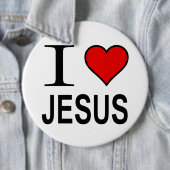 Jezus Button Jezus geschenken Ik hou van Jesus log (In situ)
