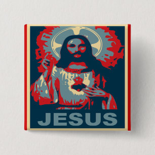 Jezus Button (Obama-stijl)