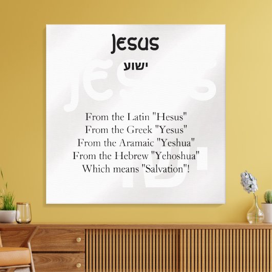 Jezus Canvas Afdruk (Insitu (Woonkamer))