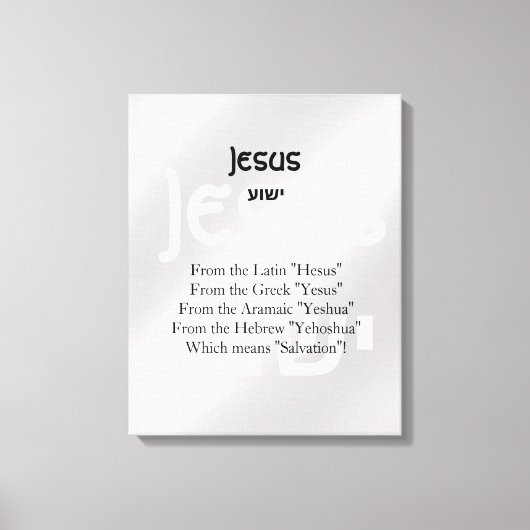 Jezus Canvas Afdruk (Voorkant)