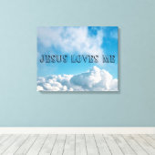 Jezus Canvas Afdruk (Insitu (Houten vloer))