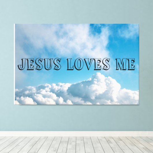 Jezus Canvas Afdruk (Insitu (Houten vloer))