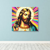 Jezus canvas kunst! afdruk (Insitu (Houten vloer))