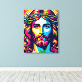 Jezus canvas kunst! afdruk (Insitu (Houten vloer))
