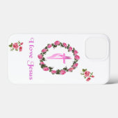 Jezus Case-Mate iPhone Case (Achterkant (horizontaal))