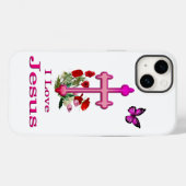 Jezus Case-Mate iPhone Case (Achterkant (horizontaal))