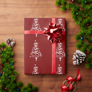 Jezus christelijk kerst Bijbelvers geloof Cadeaupapier