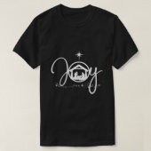 Jezus Christelijk kerstfeest Joy Jesus Natitivity T-shirt (Design voorkant)