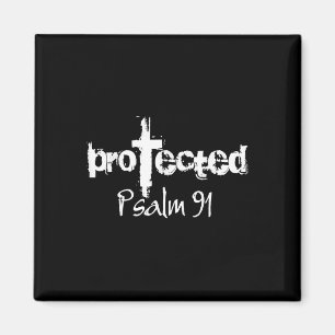 Jezus Christelijk Ontwerp - God beschermde Psalm 9 Magneet