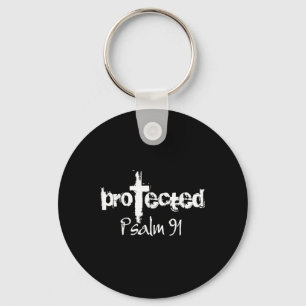 Jezus Christelijk Ontwerp - God beschermde Psalm 9 Sleutelhanger