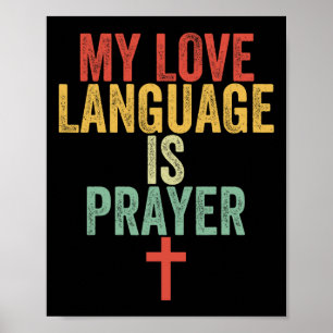 Jezus Christelijk Paasfeest Shirt Mijn liefdestaal Poster
