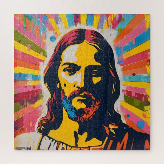 Jezus Christelijke Pop Kunst Legpuzzel (Verticaal)