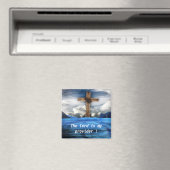 Jezus christelijkheid Kruis met bijbelschrift Magneet (Insitu (Vaatwasser))