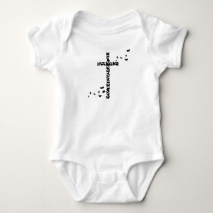 Jezus Christenen Christendom Butterflies Cross Romper