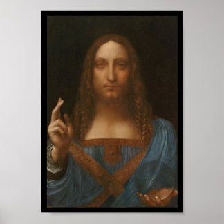 Jezus christt door Leonardo da Vinci, renaissancep Poster