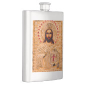 Jezus christt gouden icoon heupfles (Rechts)