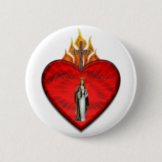 Jezus Christus3a Ronde Button 5,7 Cm
