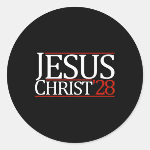 Jezus Christus 2028 Stem Jezus Premium Ronde Sticker
