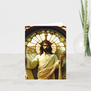 Jezus Christus - AI - Art Nouveau - A Kaart