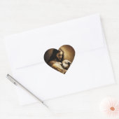 Jezus Christus als het lam van God Hart Sticker (Envelop)