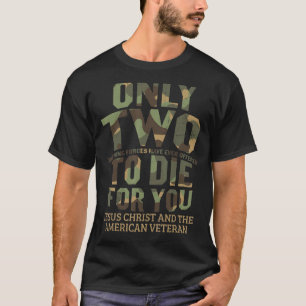 Jezus Christus Amerikaanse Veteran Christelijke Co T-shirt