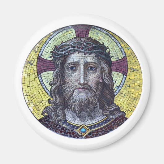 Jezus Christus - Antiek portret (Magnet) Magnet Magneet (Voorkant)