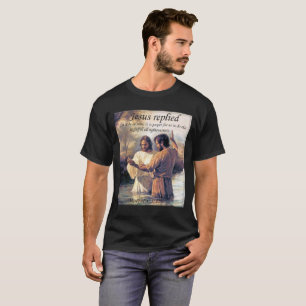 Jezus Christus Baptisme afbeelding één T-shirt