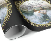 Jezus Christus Baptisme afbeelding twee Cadeaupapier (Rol Hoek)