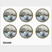 Jezus Christus Baptisme afbeelding twee Ronde Sticker (Vel)