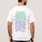 Jezus Christus bidt T-shirt (Achterkant)