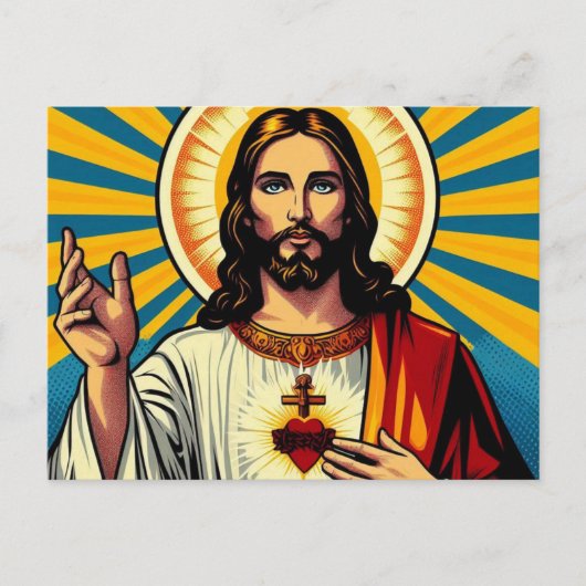 Jezus Christus Briefkaart (Voorkant)