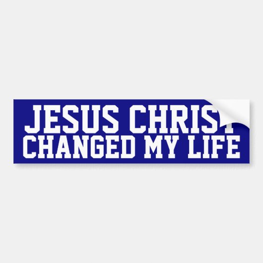 Jezus Christus Bumpersticker (Voorkant)