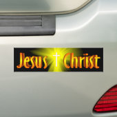 Jezus Christus Bumpersticker (Op auto)