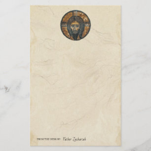 Jezus Christus Byzantijns-orthodox Christelijk ico Briefpapier