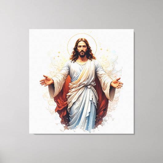 Jezus Christus canvas. Canvas Afdruk (Voorkant)