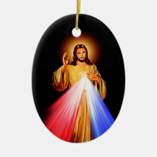 Jezus Christus Ceramic Oval Ornament